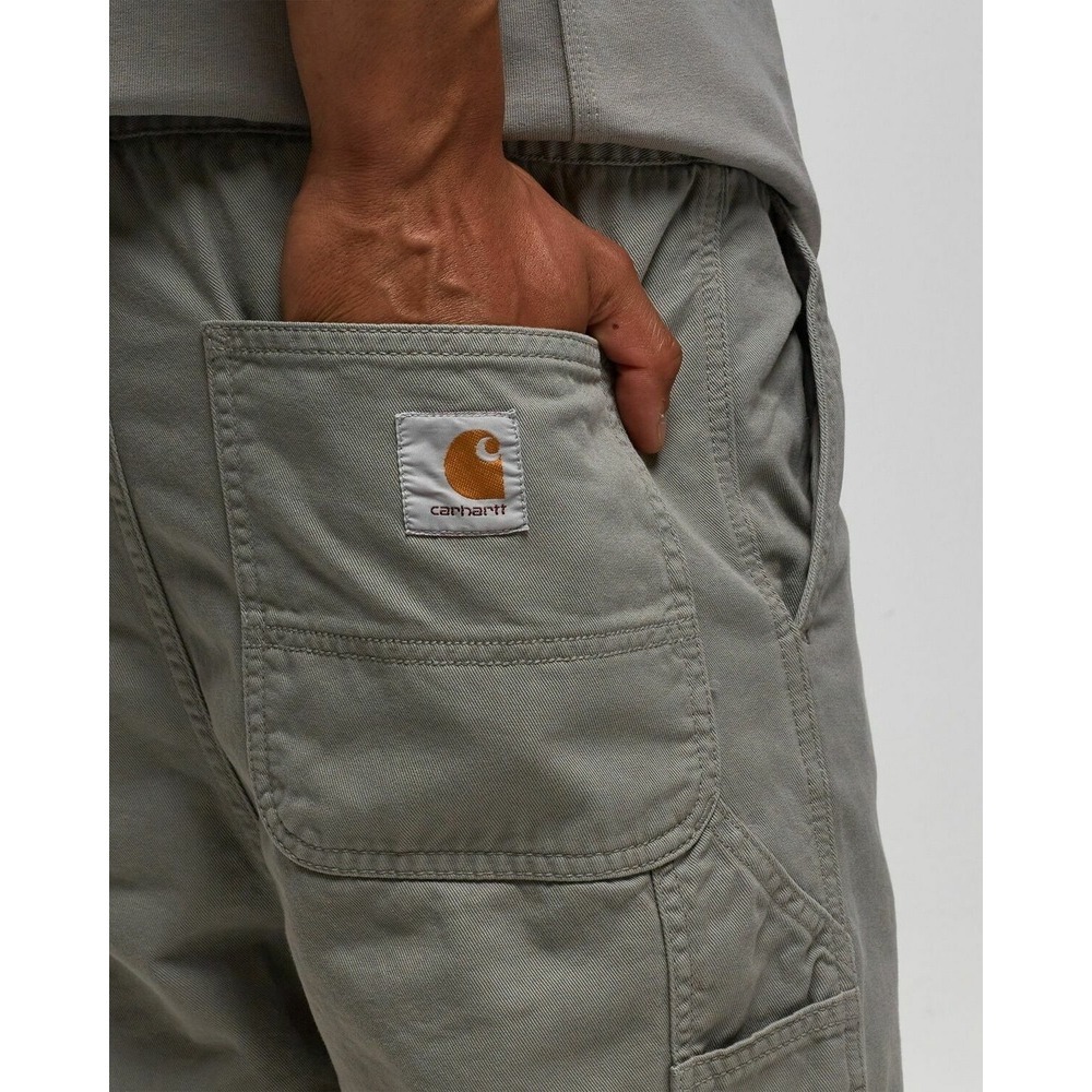 Carhartt WIP Flint Pant Men's Grey Elastic Waist Carpenter Workwear Trousers L - Picture 4 of 8